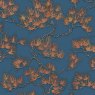 Esselle Esselle - Geometric Silk Deep Blue and Gold Wallpaper