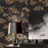 Esselle Esselle - Pine Tree Black and Gold Wallpaper