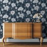 Esselle Esselle - Ashley Floral Navy Wallpaper
