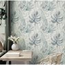 Esselle Esselle - Chalky Tropical Soft Navy Wallpaper