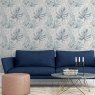Esselle Esselle - Chalky Tropical Soft Navy Wallpaper