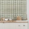 Esselle Esselle - Country Check Sage Wallpaper