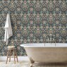 Esselle Esselle - Folk Floral Navy Wallpaper