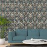 Esselle Esselle - Folk Floral Navy Wallpaper