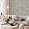 Esselle Esselle - Luxury Leaf Soft Silver Wallpaper