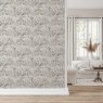 Esselle Esselle - Luxury Leaf Soft Silver Wallpaper