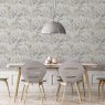 Esselle Esselle - Luxury Leaf Soft Silver Wallpaper