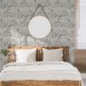 Esselle Esselle - Luxury Leaf Soft Silver Wallpaper