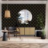 Esselle Esselle - Palm Palace Black and Gold Wallpaper