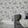 Esselle Esselle - Safari Elephant Charcoal Wallpaper