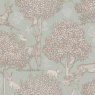 Esselle Esselle - Woodland Scene Sage Green Wallpaper