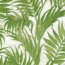 Wallpaper Sample - Tropical Palm Leaf Green and White