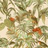 Wallpaper Sample - Bird of Paradise Green, Orange and Gold
