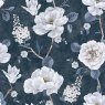 Wallpaper Sample - Ashley Floral Navy