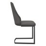 Torelli Furniture Ltd Castello - Dining Chair (Dark Grey Faux Leather)