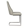 Torelli Furniture Ltd Castello - Dining Chair (Light Grey Faux Leather)