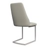 Torelli Furniture Ltd Castello - Dining Chair (Light Grey Faux Leather)