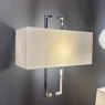 Dar - Nile Wall Light Polished Chrome With Shade