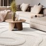 Master Craft Rugs Ltd Cleo - Cream Carved Shaggy Texture Rug