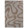 Master Craft Rugs Ltd Cleo - Brown Carved Shaggy Rug