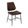 Baker Furniture Dalton - Dining Chair (Dark Brown Faux Leather)
