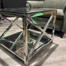 Amiri Lamp Table - Clear Glass Top