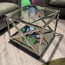 Amiri Lamp Table - Clear Glass Top