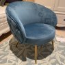 Furniture Link Monica - Accent Chair (Federal Blue Fabric)