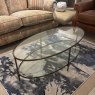 Italia Coffee Table - Clear Glass Top