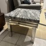 Mercury End Table - Grey Marble Top