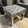 Mercury End Table - Grey Marble Top
