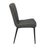 Baker Furniture Rebecca - Dining Chair (Grey Faux Leather)