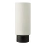 Dar Lighting Dar - Aneska Table Lamp (Matt Black and Opal Glass)
