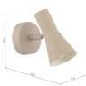 Dar Lighting Dar - Arnel Single Spotlight (Satin Taupe)