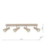 Dar Lighting Dar - Arnel Four Light Bar Spotlight (Satin Taupe)
