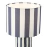 Dar Lighting Dar - Cicada Table Lamp with Shade (Blue and Polished Chrome)