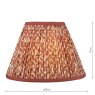 Dar Lighting Dar - Esther Red Cotton Empire Shade (25cm)