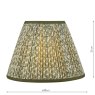 Dar Lighting Dar - Esther Green Cotton Empire Shade (30cm)