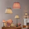 Dar Lighting Dar - Esther Red Cotton Empire Shade (40cm)