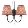 Dar Lighting Dar - Esther Red Cotton Empire Shade (15cm)