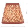 Dar Lighting Dar - Esther Red Cotton Empire Shade (15cm)