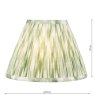 Dar Lighting Dar - Ikat Green Cotton Empire Shade (25cm)