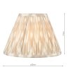 Dar Lighting Dar - Ikat Taupe Cotton Empire Shade (25cm)
