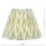 Dar Lighting Dar - Ikat Green Cotton Empire Shade (30cm)