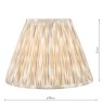 Dar Lighting Dar - Ikat Taupe Cotton Empire Shade (30cm)