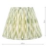 Dar Lighting Dar - Ikat Green Cotton Empire Shade (35cm)