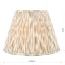 Dar Lighting Dar - Ikat Taupe Cotton Empire Shade (35cm)