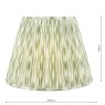 Dar Lighting Dar - Ikat Green Cotton Empire Shade (40cm)