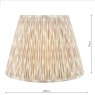 Dar Lighting Dar - Ikat Taupe Cotton Empire Shade (40cm)