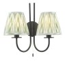 Dar Lighting Dar - Ikat Green Cotton Empire Shade (15cm)